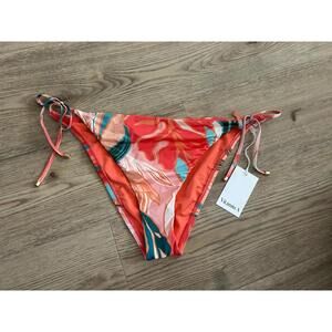 Vitamin A Bikini Bottom Bathing Suit Swimwear  Size XXL Coral Floral NWT
